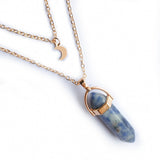 Moon Hexagonal Column Pendant – Jewelry Gift Ideas — 14