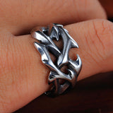 Men And Women Punk Ring Retro Hollow Design Creative – Gifts for Her — 4