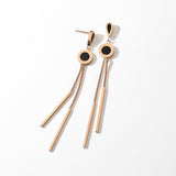 Letter Titanium Steel Tassel Long Earrings Women – Gifts for Her — 5