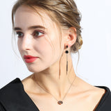 Letter Titanium Steel Tassel Long Earrings Women – Gifts for Her — 7