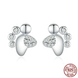 Creative Cute Feet With Diamond Earrings – Useful Gifts — 5