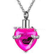 Stainless Steel Birthday Stone Urn Necklace Love – Jewelry Gift Ideas — 4