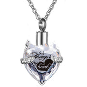Stainless Steel Birthday Stone Urn Necklace Love – Jewelry Gift Ideas — 1