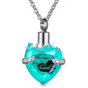 Stainless Steel Birthday Stone Urn Necklace Love – Jewelry Gift Ideas — 6