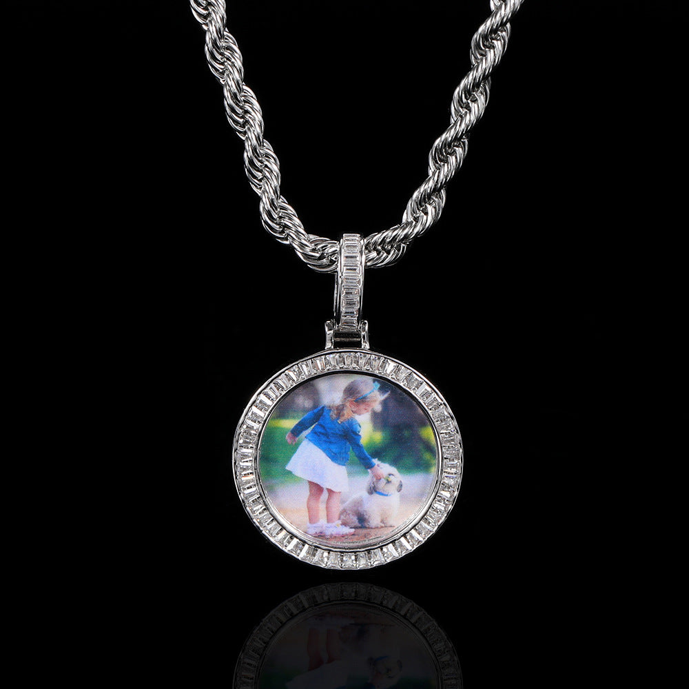 Hip-Hop Accessories Custom Memory Photo Necklace – Jewelry Gift Ideas — 1