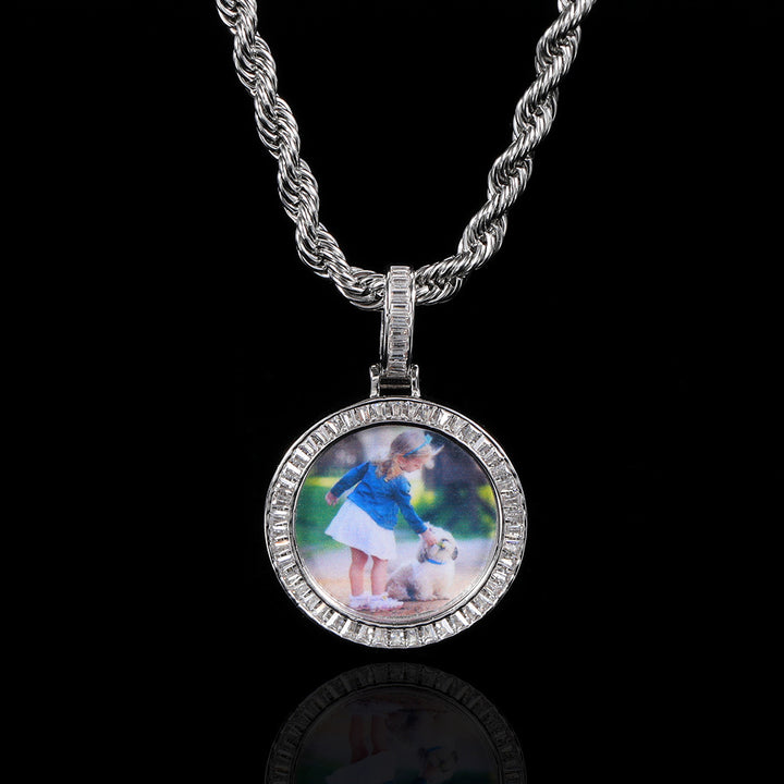 Hip-Hop Accessories Custom Memory Photo Necklace – Jewelry Gift Ideas — 1