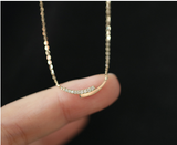Hot S925 Silver Plated 14K Gold Necklace Simple – Jewelry Gift Ideas — 4