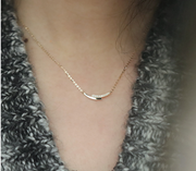 Hot S925 Silver Plated 14K Gold Necklace Simple – Jewelry Gift Ideas — 1