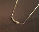 Hot S925 Silver Plated 14K Gold Necklace Simple – Jewelry Gift Ideas — 5