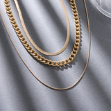 Multi-Layer Thick Chain Three-Layer Clavicle – Jewelry Gift Ideas — 5