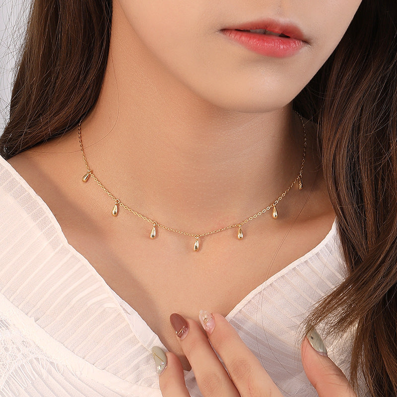 S925 Sterling Silver Temperament Drop Necklace – Jewelry Gift Ideas — 1