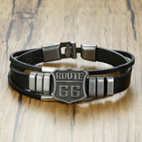 Road Mother Road Leather Bracelet Alloy Punk – Jewelry Gift Ideas — 1