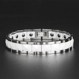 Ceramic and Stainless Steel Magnetic Bracelet – Jewelry Gift Ideas — 8