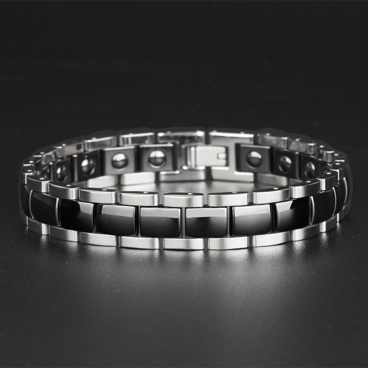 Ceramic and Stainless Steel Magnetic Bracelet – Jewelry Gift Ideas — 1