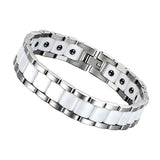 Ceramic and Stainless Steel Magnetic Bracelet – Jewelry Gift Ideas — 11