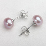 Freshwater Pearl 6-12mm Studs 925 Silver Pearl Earrings – Useful Gifts — 7