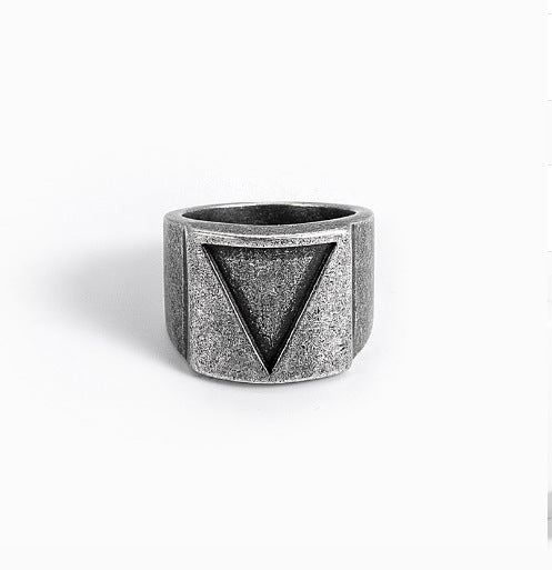 Alloy Viking Triangle Ring Retro Hammer Retro – Jewelry Gift Ideas — 1