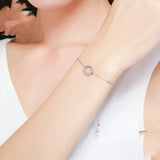 Simple And Simple Lady's Plain Silver Bracelet – Jewelry Gift Ideas — 4