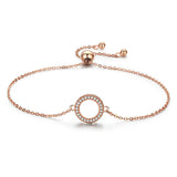 Simple And Simple Lady's Plain Silver Bracelet – Jewelry Gift Ideas — 3