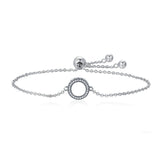 Simple And Simple Lady's Plain Silver Bracelet – Jewelry Gift Ideas — 1