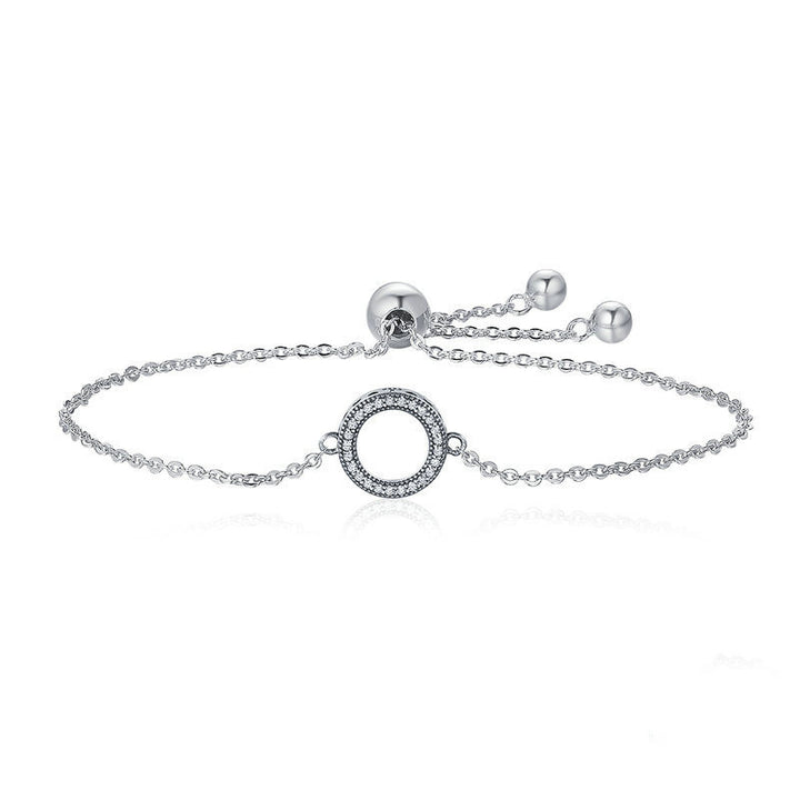 Simple And Simple Lady's Plain Silver Bracelet – Jewelry Gift Ideas — 1
