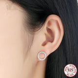 S925 Vintage Round Earrings In Sterling Silver – Everyday Gifts — 3
