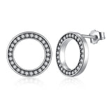 S925 Vintage Round Earrings In Sterling Silver – Everyday Gifts — 1