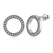 S925 Vintage Round Earrings In Sterling Silver – Everyday Gifts — 1