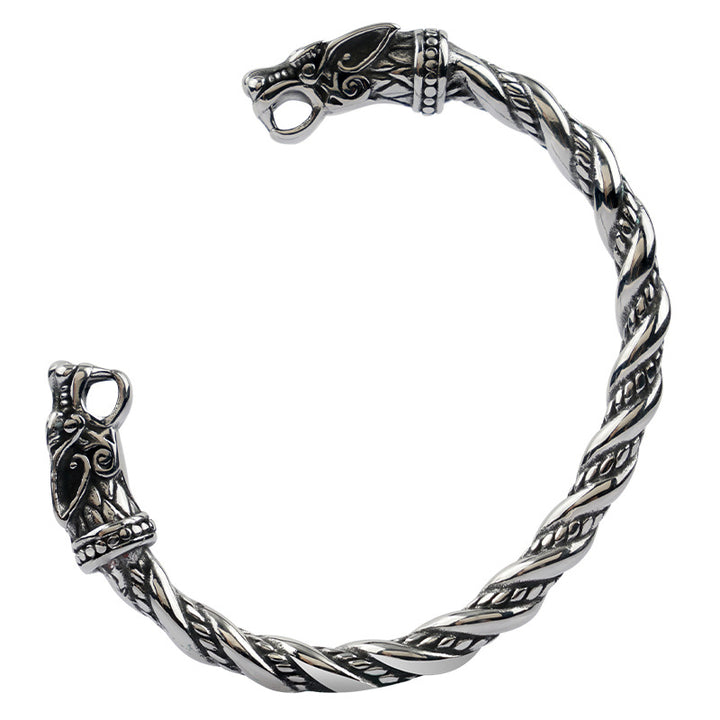 Bracelet Titanium Steel Domineering Retro Wolf – Jewelry Gift Ideas — 1