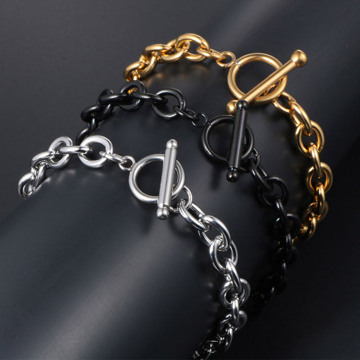 Fashionable Titanium Steel Men's Bracelet Korean Style – Stylish Gifts — 1