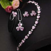Clover Zircon Jewelry Set Women's Diamond Jewelry – Jewelry Gift Ideas — 1