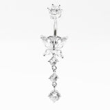 Zircon Butterfly Horse Eye Belly Button Nail – Beauty Gifts — 1