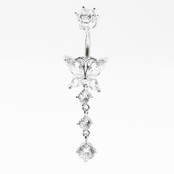 Zircon Butterfly Horse Eye Belly Button Nail – Beauty Gifts — 1