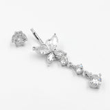 Zircon Butterfly Horse Eye Belly Button Nail – Beauty Gifts — 3