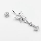 Zircon Butterfly Horse Eye Belly Button Nail – Beauty Gifts — 5