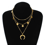 Women's Disc Pendant Multi-Layer Round Bead – Jewelry Gift Ideas — 1