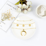 Women's Disc Pendant Multi-Layer Round Bead – Jewelry Gift Ideas — 3