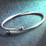 Simple Men's Bangle Bracelet Titanium Steel – Jewelry Gift Ideas — 4