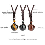 Hand-Woven Natural Stone Crystal Bead Necklace – Jewelry Gift Ideas — 6