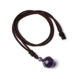 Hand-Woven Natural Stone Crystal Bead Necklace – Jewelry Gift Ideas — 10