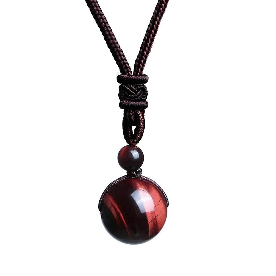Hand-Woven Natural Stone Crystal Bead Necklace – Jewelry Gift Ideas — 1