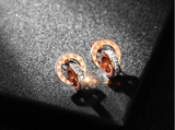 Titanium Steel Plated 18k Rose Gold Roman Double – Jewelry Gift Ideas — 2