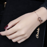 Titanium Steel Plated 18k Rose Gold Roman Double – Jewelry Gift Ideas — 6