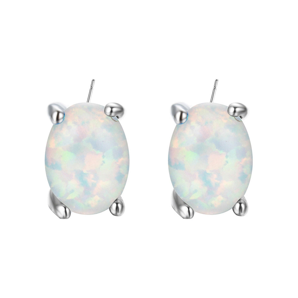 Opal Earrings Earrings With Zircon – Everyday Gifts — 1