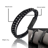 Stainless Steel Bracelet New Snap Beaded Black – Jewelry Gift Ideas — 5