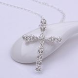 Creative Twist Diamond Cross Necklace Exquisite – Jewelry Gift Ideas — 5