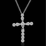Creative Twist Diamond Cross Necklace Exquisite – Jewelry Gift Ideas — 1