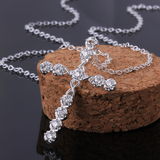 Creative Twist Diamond Cross Necklace Exquisite – Jewelry Gift Ideas — 4