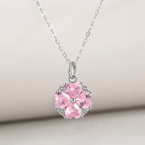Small Fresh Zircon Four-Leaf Clover Necklace – Jewelry Gift Ideas — 3