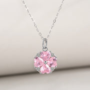 Small Fresh Zircon Four-Leaf Clover Necklace – Jewelry Gift Ideas — 3